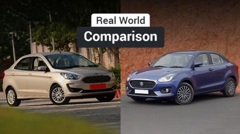 The Dzire is a lot quicker than the Aspire. The Dzire is a lot quicker than the Aspire.