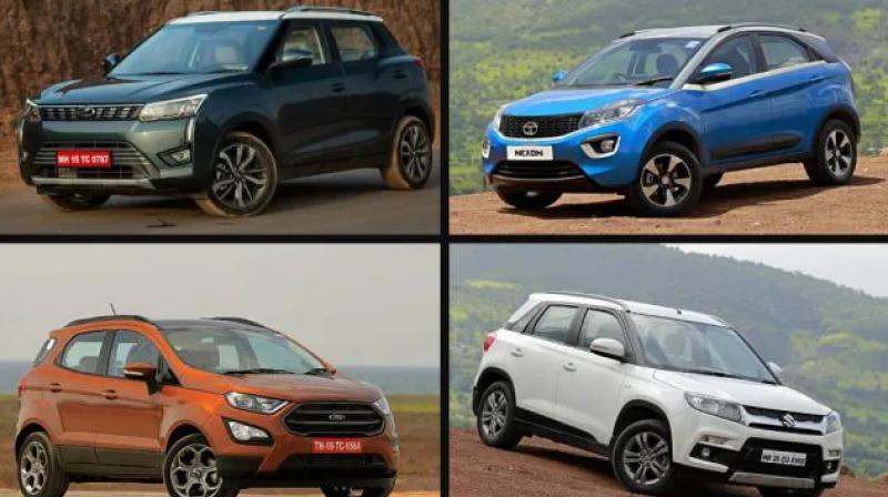 The soon to be launched Mahindra XUV300 is the widest in this comparison, while being the exact same length as the Maruti Vitara Brezza. The soon to be launched Mahindra XUV300 is the widest in this comparison, while being the exact same length as the Maruti Vitara Brezza.