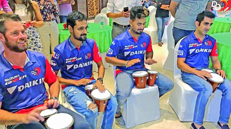 Members of Delhi Daredevils participate in a de-stressing session on the eve of their IPL match against Sunrisers Hyderabad. (Photo: Twitter) Members of Delhi Daredevils participate in a de-stressing session on the eve of their IPL match against Sunrisers Hyderabad. (Photo: Twitter)