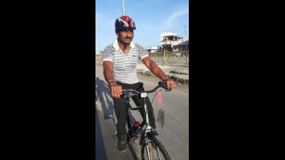 Though not daily, I cycle to work as frequently as possible. I have completed riding 1,000 kilometres last month, the constable disclosed. — DC Image/Anudeep Ceremilla
