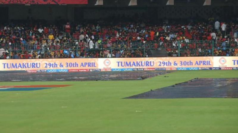 The clash between Sunrisers Hyderabad and Kolkata Knight Riders could be under threat of a wash-out, as thunderstorms are expected on Wednesday evening. (Photo: BCCI) The clash between Sunrisers Hyderabad and Kolkata Knight Riders could be under threat of a wash-out, as thunderstorms are expected on Wednesday evening. (Photo: BCCI)