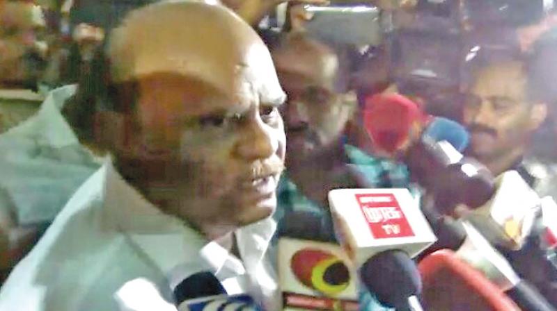 Former Calcutta High Court judge CS Karnan (Photo: DC) Former Calcutta High Court judge CS Karnan (Photo: DC)