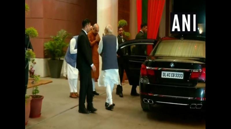 The Bharatiya Janata Party (BJP) late on Saturday held a meeting, presided over by Prime Minister Narendra Modi and party president Amit Shah, to shortlist candidates for the ensuing Lok Sabha elections. (Photo: ANI) The Bharatiya Janata Party (BJP) late on Saturday held a meeting, presided over by Prime Minister Narendra Modi and party president Amit Shah, to shortlist candidates for the ensuing Lok Sabha elections. (Photo: ANI)