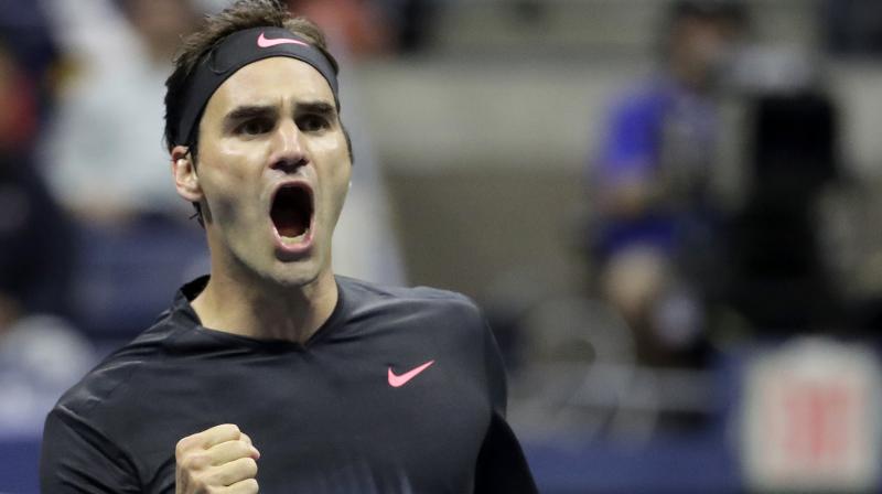 Roger Federer, chasing his third major of the year and 20th of his career, prevailed 4-6, 6-2, 6-1, 1-6, 6-4 to avoid losing in the first round of a Slam for the first time since the 2003 French Open. (Photo: AP) Roger Federer, chasing his third major of the year and 20th of his career, prevailed 4-6, 6-2, 6-1, 1-6, 6-4 to avoid losing in the first round of a Slam for the first time since the 2003 French Open. (Photo: AP)
