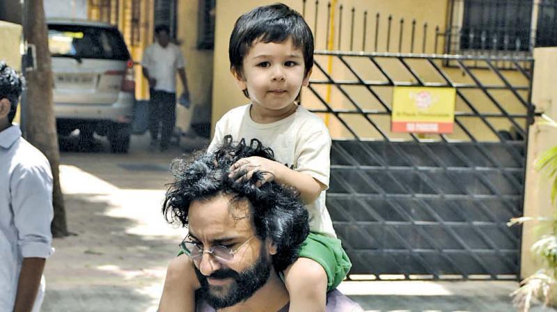 Saif Ali Khan with son Taimur Saif Ali Khan with son Taimur