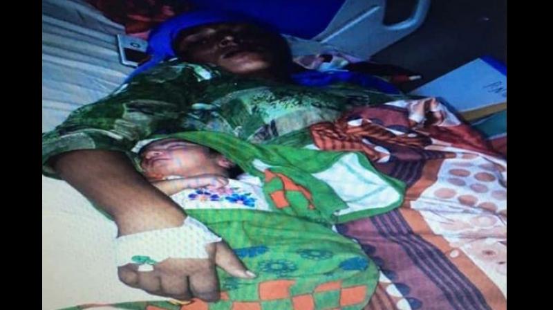 'Ayushman Bharat' baby Karishma with her mother at Kalpana Chawla Government Hospital in Haryana. (Photo: Twitter | @AyushmanNHA) 'Ayushman Bharat' baby Karishma with her mother at Kalpana Chawla Government Hospital in Haryana. (Photo: Twitter | @AyushmanNHA)