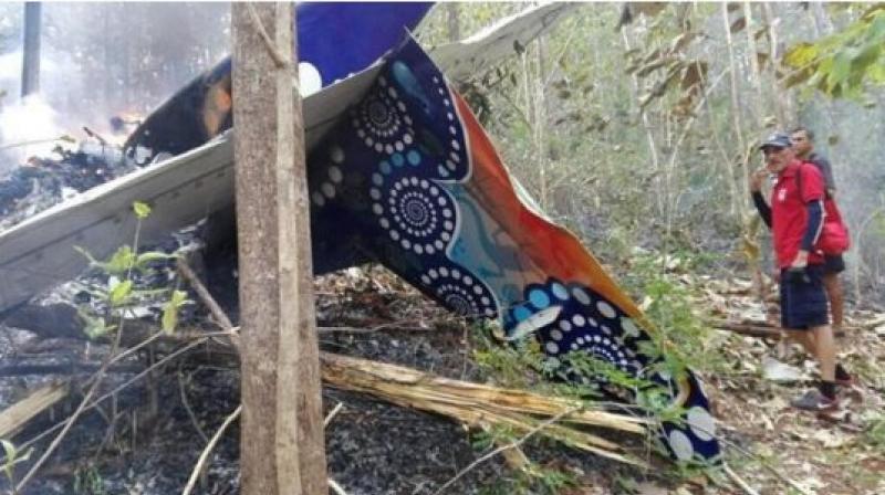 The aircraft, a single-propellor Cessna 208 Caravan belonging to the Nature Air domestic airline, came down in a mountainous area near the Pacific coastal beach town of Punta Islita in the country's Guanacaste peninsula, (Photo: AP) The aircraft, a single-propellor Cessna 208 Caravan belonging to the Nature Air domestic airline, came down in a mountainous area near the Pacific coastal beach town of Punta Islita in the country's Guanacaste peninsula, (Photo: AP)