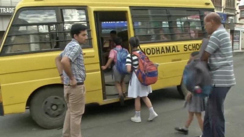 A police official said most of the educational institutions in Samba, Udhampur and Kathua districts resumed normal activities on Friday. (Photo: ANI) A police official said most of the educational institutions in Samba, Udhampur and Kathua districts resumed normal activities on Friday. (Photo: ANI)