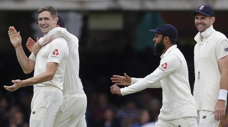 Warwickshire all-rounder Woakes and Surrey batsman Pope are added to group that will prepare for the fifth Test that starts on Friday in London. (Photo: AP) Warwickshire all-rounder Woakes and Surrey batsman Pope are added to group that will prepare for the fifth Test that starts on Friday in London. (Photo: AP)