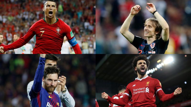 FIFA best player of the year Luka Modric remains on track for a second major award after he was named Monday among 30 nominees for the Ballon d'Or alongside the likes of ex-Real Madrid teammate Cristiano Ronaldo, Barcelona's Lionel Messi and Liverpool's Mohamed Salah. (Photo: AP / AFP) FIFA best player of the year Luka Modric remains on track for a second major award after he was named Monday among 30 nominees for the Ballon d'Or alongside the likes of ex-Real Madrid teammate Cristiano Ronaldo, Barcelona's Lionel Messi and Liverpool's Mohamed Salah. (Photo: AP / AFP)