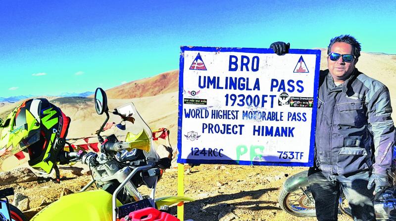 Apart from being one among the very few to ever ride to the remote Himalayan Spiti Valley in winter. (Photo: DC) Apart from being one among the very few to ever ride to the remote Himalayan Spiti Valley in winter. (Photo: DC)