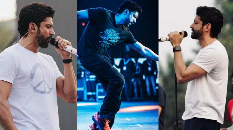 Farhan Akhtar during his music concert at the first edition of FEST (Bhubaneswar City Festival). Farhan Akhtar during his music concert at the first edition of FEST (Bhubaneswar City Festival).