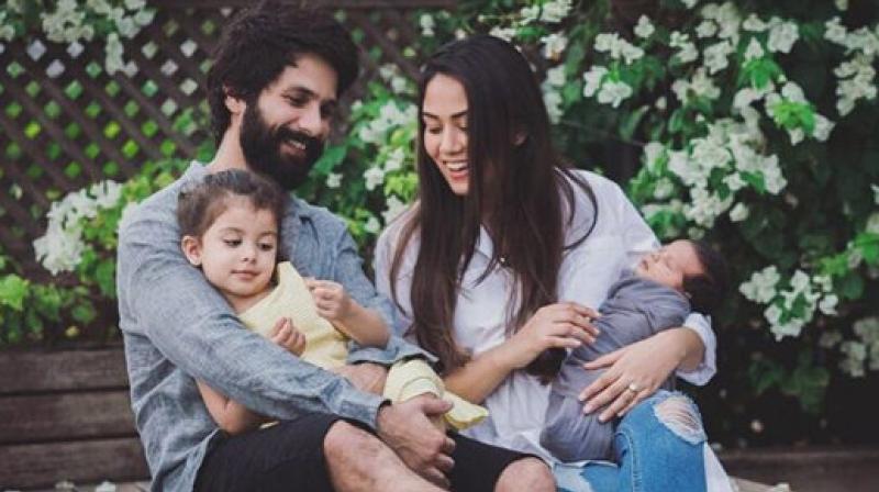 Shahid Kapoor and Mira Rajput with their kids. (Courtesy: Instagram/ mira.kapoor) Shahid Kapoor and Mira Rajput with their kids. (Courtesy: Instagram/ mira.kapoor)
