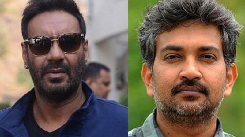 Ajay Devgn and SS Rajamouli. Ajay Devgn and SS Rajamouli.