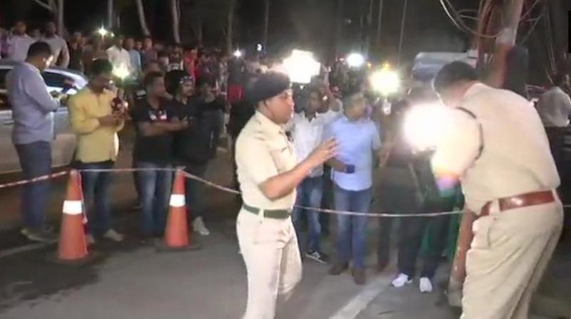 The location is next to the Shraddhanjali Kanan park, where a large number of people usually gather in the evening. (Photo: ANI twitter) The location is next to the Shraddhanjali Kanan park, where a large number of people usually gather in the evening. (Photo: ANI twitter)