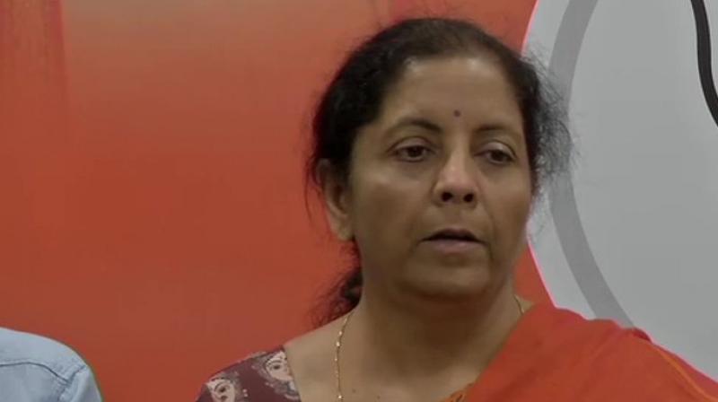 BJP leader and Union minister Nirmala Sitharaman told reporters that elections in six of the nine seats, which have undergone elections on Sunday, were marred by violence. (Photo: ANI twitter) BJP leader and Union minister Nirmala Sitharaman told reporters that elections in six of the nine seats, which have undergone elections on Sunday, were marred by violence. (Photo: ANI twitter)