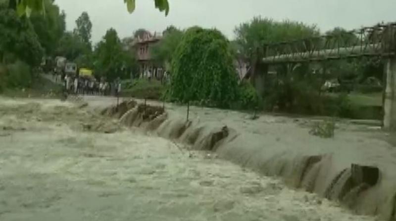 The weather forecasting agency had also reported the presence of a well-marked low-pressure area lying over northern parts of central Madhya Pradesh and southern Uttar Pradesh. (Photo: ANI) The weather forecasting agency had also reported the presence of a well-marked low-pressure area lying over northern parts of central Madhya Pradesh and southern Uttar Pradesh. (Photo: ANI)