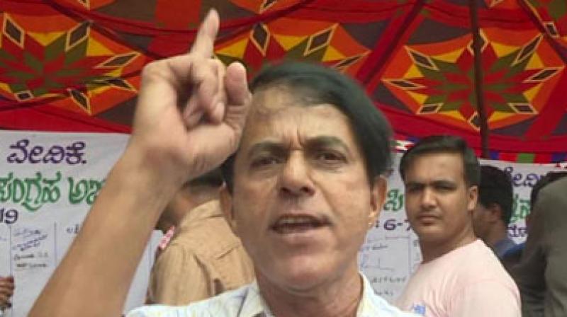 The state government has floated a most unscientific way of lifting water 450 km to Bengaluru despite our protest since the past 20 days, 'Nagarika Hitarakshaka Vedike member Janardhan Pai said' on Saturday. (Photo: ANI) The state government has floated a most unscientific way of lifting water 450 km to Bengaluru despite our protest since the past 20 days, 'Nagarika Hitarakshaka Vedike member Janardhan Pai said' on Saturday. (Photo: ANI)