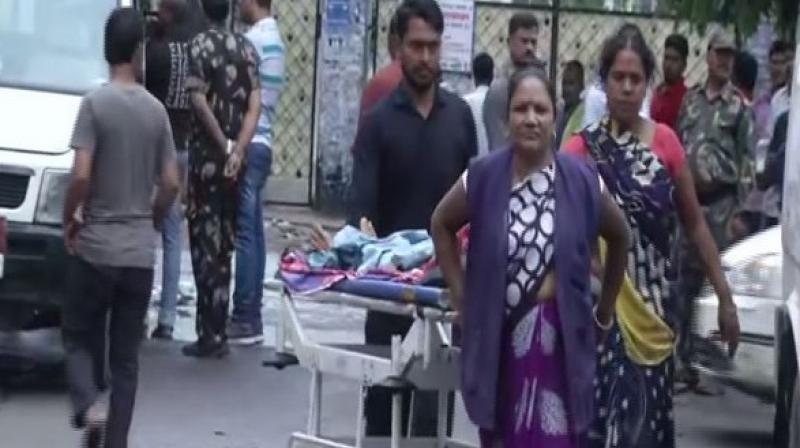According to agitating doctors, they have to strike the work after five students in the Department of Orthopaedic were failed in an examination. (Photo: ANI) According to agitating doctors, they have to strike the work after five students in the Department of Orthopaedic were failed in an examination. (Photo: ANI)