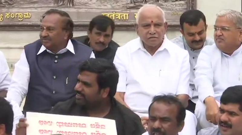 The Congress-JD(S) coalition is making all efforts to protect its government which seems to have fallen short of a majority. (Photo: ANI) The Congress-JD(S) coalition is making all efforts to protect its government which seems to have fallen short of a majority. (Photo: ANI)