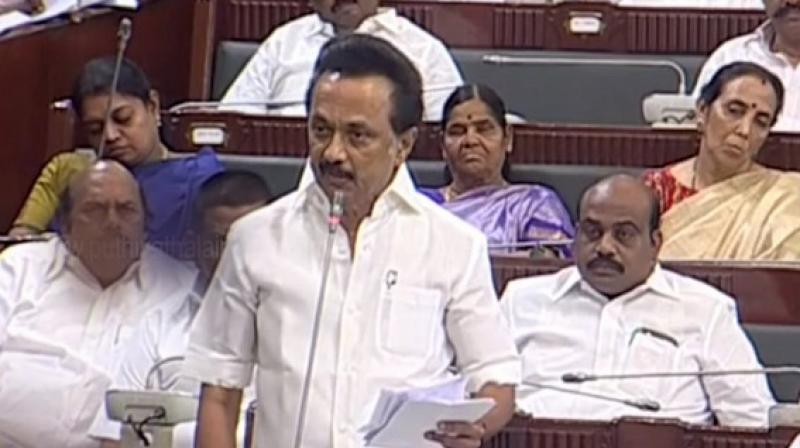 The two bills were sent to the President's office by the Tamil Nadu government in 2017 and were recently rejected after 27 months in the office. (Photo: DMK twitter handle). The two bills were sent to the President's office by the Tamil Nadu government in 2017 and were recently rejected after 27 months in the office. (Photo: DMK twitter handle).