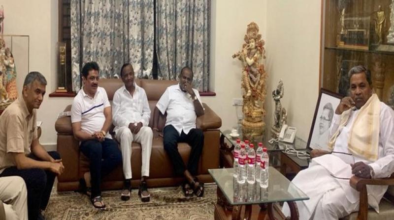 The Hoskote MLA Nagaraj and Chikballapur Congress MLA K Sudhakar had resigned from the Assembly on July 10. (Photo: ANI) The Hoskote MLA Nagaraj and Chikballapur Congress MLA K Sudhakar had resigned from the Assembly on July 10. (Photo: ANI)
