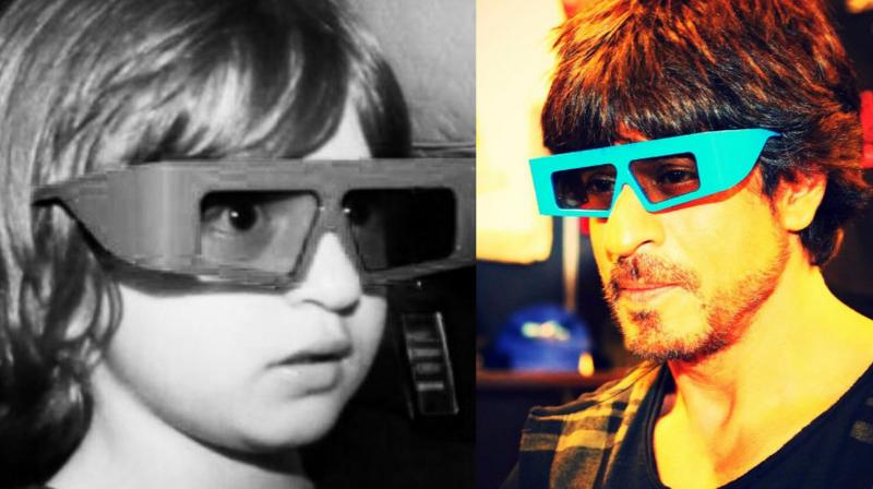 SRK often shares pictures of AbRam. SRK often shares pictures of AbRam.