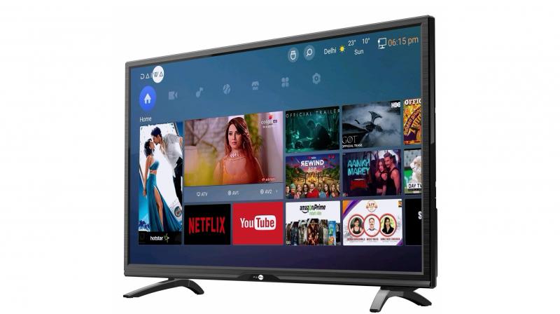 The TV comes with two 10W powerful ‘Surround Sound’ speakers to deliver a top – notch audio output. The TV comes with two 10W powerful ‘Surround Sound’ speakers to deliver a top – notch audio output.