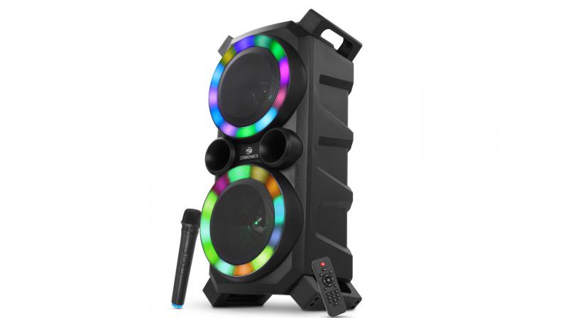 The speaker is launched on the occasion of Holi with it’s RGB lights that will make this speaker a showstopper at any party. The speaker is launched on the occasion of Holi with it’s RGB lights that will make this speaker a showstopper at any party.