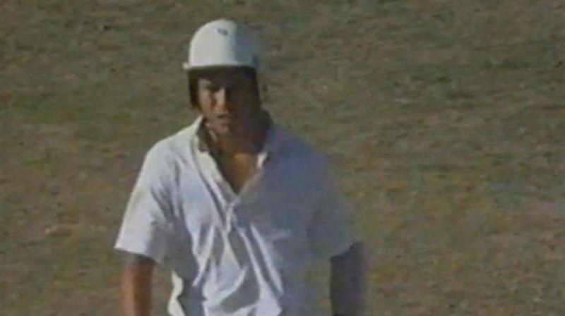 While Sachin did not score much that match, he showcased great talent to smash a young Waqar Younis for a couple of boundaries. (Photo: AFP) While Sachin did not score much that match, he showcased great talent to smash a young Waqar Younis for a couple of boundaries. (Photo: AFP)
