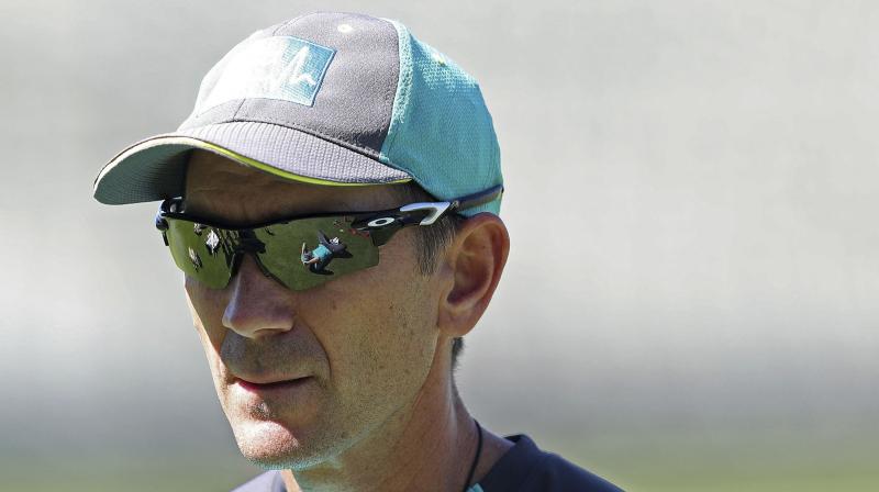 Australia coach Justin Langer said he expected a pacey wicket at the new Perth Stadium for the second Test against India and declared "pretty boy" captain Tim Paine "ready to go" despite injury. (Photo: AP) Australia coach Justin Langer said he expected a pacey wicket at the new Perth Stadium for the second Test against India and declared "pretty boy" captain Tim Paine "ready to go" despite injury. (Photo: AP)
