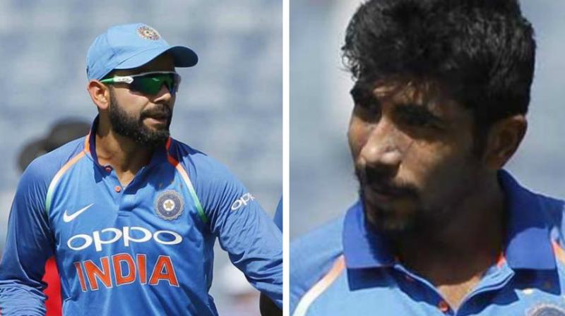 While the Indian cricket team skipper Virat Kohli remained in pole position with 899 points in the batsmen’s rankings, Jasprit Bumrah remained on top of the bowlers’ rankings with 841 points. (Photo: BCCI) While the Indian cricket team skipper Virat Kohli remained in pole position with 899 points in the batsmen’s rankings, Jasprit Bumrah remained on top of the bowlers’ rankings with 841 points. (Photo: BCCI)