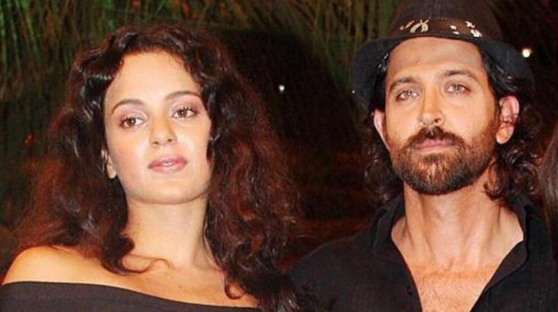 Kangana Ranaut and Hrithik Roshan. Kangana Ranaut and Hrithik Roshan.
