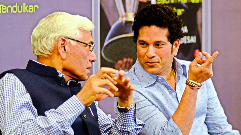 BCCI COA chief Vinod Rai and cricket legend Sachin Tendulkar at an event in Mumbai on Friday. (Photo: Shripad Naik) BCCI COA chief Vinod Rai and cricket legend Sachin Tendulkar at an event in Mumbai on Friday. (Photo: Shripad Naik)