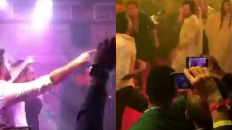 Screenshots from video of Sonam Kapoor Ahuja wedding reception. (Photo: Twitter) Screenshots from video of Sonam Kapoor Ahuja wedding reception. (Photo: Twitter)