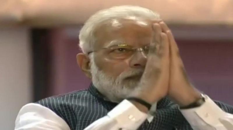 Prime Minister Narendra Modi and Defence Minister Rajnath Singh arrived at Indira Gandhi Indoor (IGI) stadium for Kargil Vijay Diwas commemorative function. (Photo: ANI) Prime Minister Narendra Modi and Defence Minister Rajnath Singh arrived at Indira Gandhi Indoor (IGI) stadium for Kargil Vijay Diwas commemorative function. (Photo: ANI)