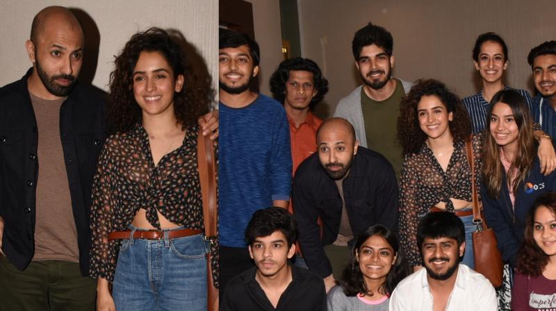 Sanya Malhotra and director Ritesh Batra at 'Photograph' screening. Sanya Malhotra and director Ritesh Batra at 'Photograph' screening.