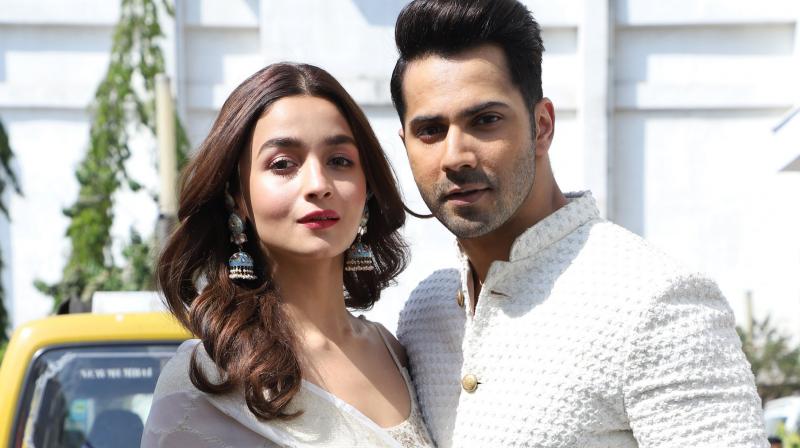 Varun Dhawan with his 'Kalank' co-actor Alia Bhatt. Varun Dhawan with his 'Kalank' co-actor Alia Bhatt.