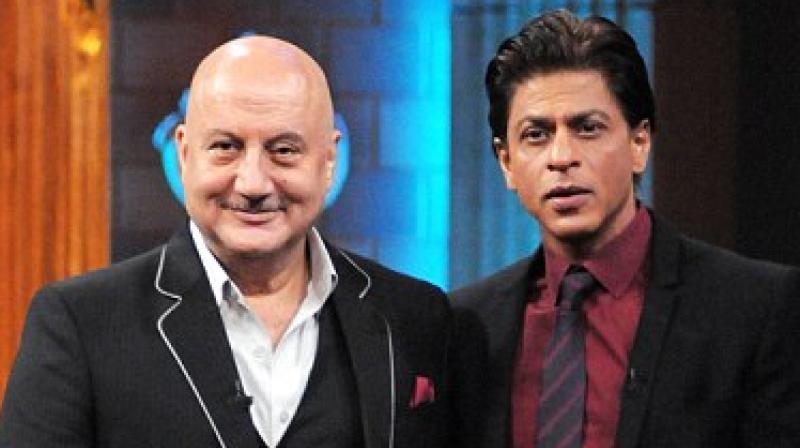Anupam Kher and Shah Rukh Khan. Anupam Kher and Shah Rukh Khan.