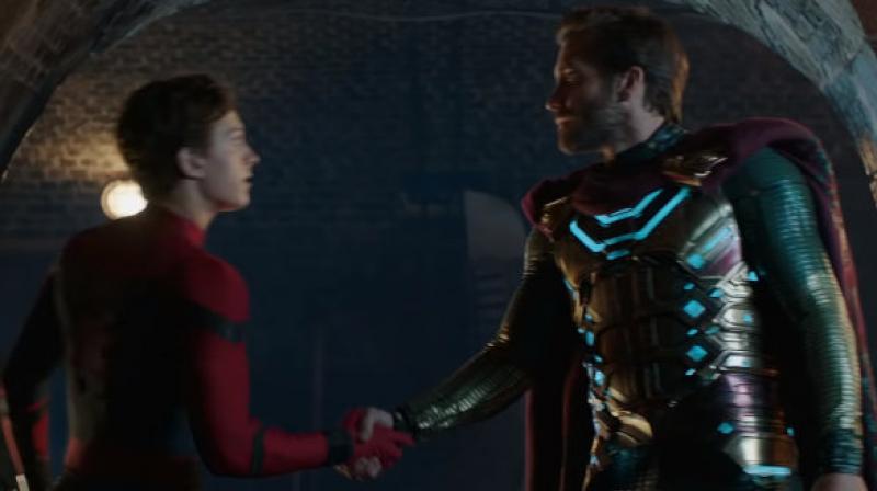 A still from 'Spider-Man: Far From Home trailer. A still from 'Spider-Man: Far From Home trailer.