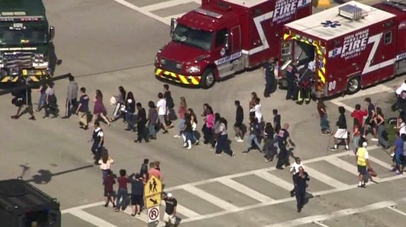 In a harrowing shooting spree that saw terrified students hiding in closets and under desks as they texted for help. (Photo: Twitter) In a harrowing shooting spree that saw terrified students hiding in closets and under desks as they texted for help. (Photo: Twitter)