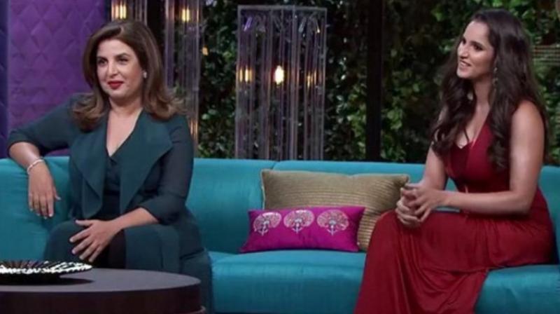 Farah Khan and Sania Mirza. Farah Khan and Sania Mirza.