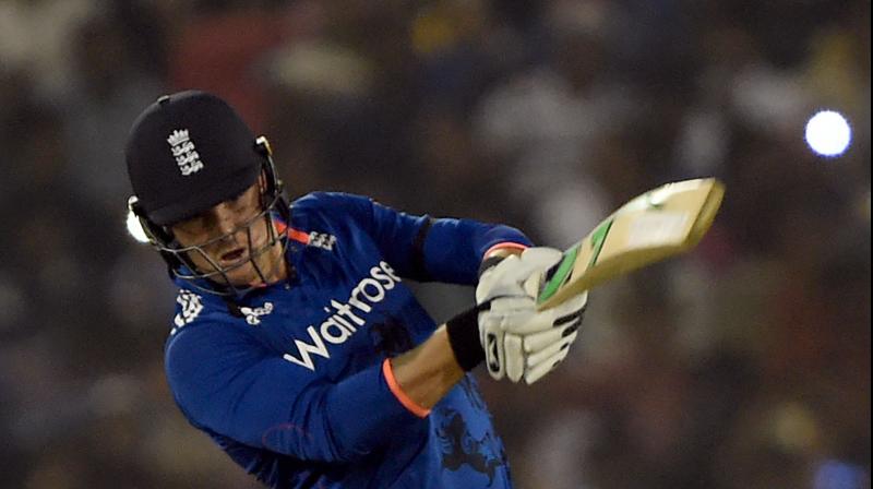 England's Jason Roy hits a shot during the second One Day International against India at the Barabati Stadium in Cuttack. AFP Photo England's Jason Roy hits a shot during the second One Day International against India at the Barabati Stadium in Cuttack. AFP Photo