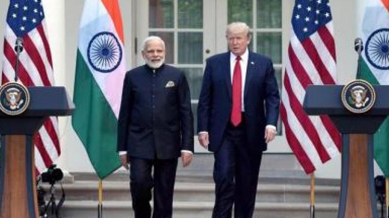 US President Donald Trump has a ‘strong relationship’ with Prime Minister Narendra Modi, a State Department official said Friday, emphasising that India-US ties are important. (Photo: File) US President Donald Trump has a ‘strong relationship’ with Prime Minister Narendra Modi, a State Department official said Friday, emphasising that India-US ties are important. (Photo: File)