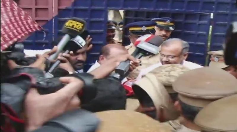 Kerala High Court, while granting the conditional bail, had directed bishop Franco Mulakkal to leave the state within 24 hours of his release from the sub-jail. (Photo: Twitter | ANI) Kerala High Court, while granting the conditional bail, had directed bishop Franco Mulakkal to leave the state within 24 hours of his release from the sub-jail. (Photo: Twitter | ANI)
