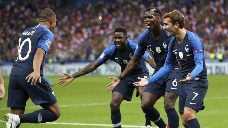 It was not the first time that Mbappe has had to temper comparisons with Pele, after a rush to crown him a future footballing great during the World Cup in Russia, where he scored four goals in total. (Photo: AP) It was not the first time that Mbappe has had to temper comparisons with Pele, after a rush to crown him a future footballing great during the World Cup in Russia, where he scored four goals in total. (Photo: AP)