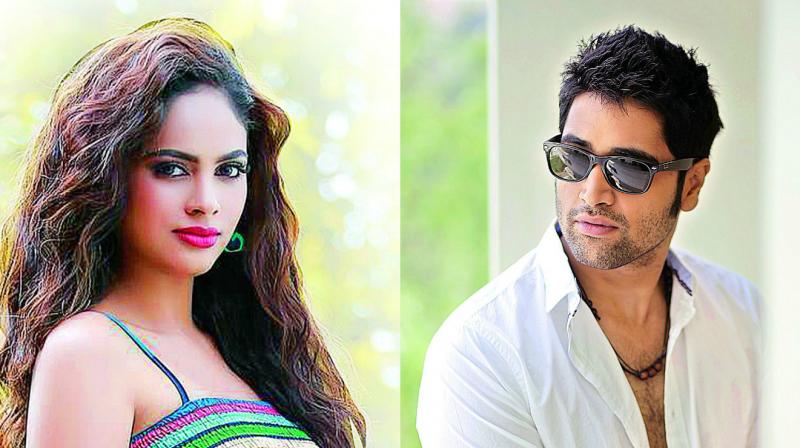 Nandita Swetha (Left), Adivi Sesh Nandita Swetha (Left), Adivi Sesh