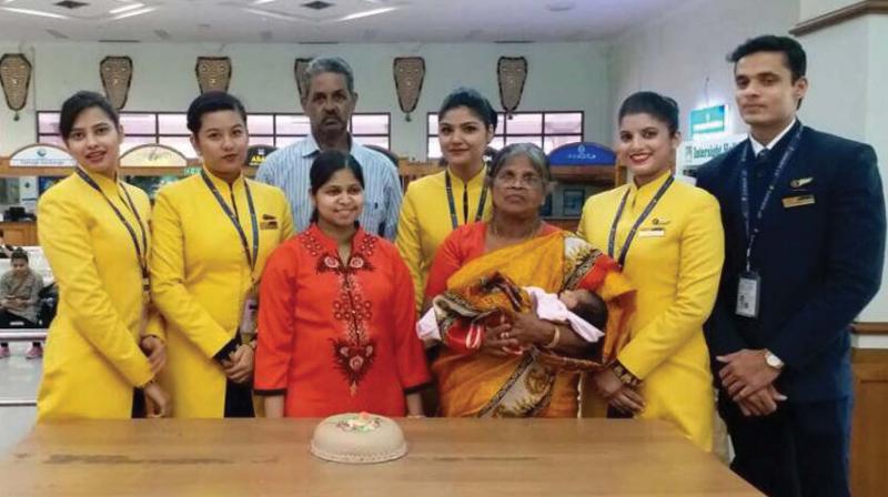 1st Baby Born On Board Jet Airways Named Jetson