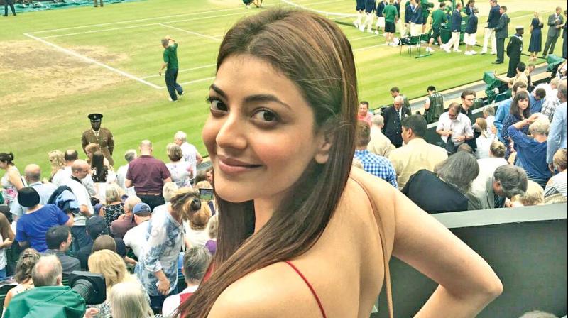 Kajal Aggarwal snapped at Wimbeldon Kajal Aggarwal snapped at Wimbeldon