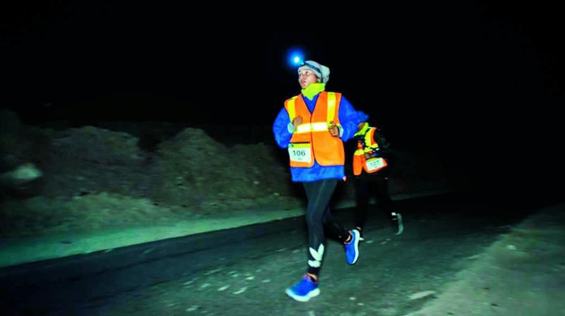The glory run: Jyotsana Rawat and her father are also the first father-daughter duo to complete La Ultra. The glory run: Jyotsana Rawat and her father are also the first father-daughter duo to complete La Ultra.